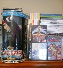 Lunar Lot. Silver Star Story, Eternal Blue, Ps1 CIB No Maps. Ghaleon Puppet, Psp