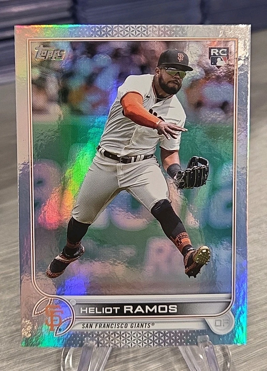 Heliot Ramos 2022 Topps Update Rainbow Foil Rookie #US154 Giants RC