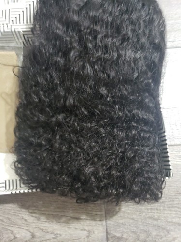 Spotlight Short Kinky Curly Wigs 14 inch Bob Loose Wave Human Hair Wigs for... - Picture 3 of 11