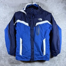 The North Face Jacket Boys 14-16 Blue HyVent Hooded Ski Snow Waterproof Winter