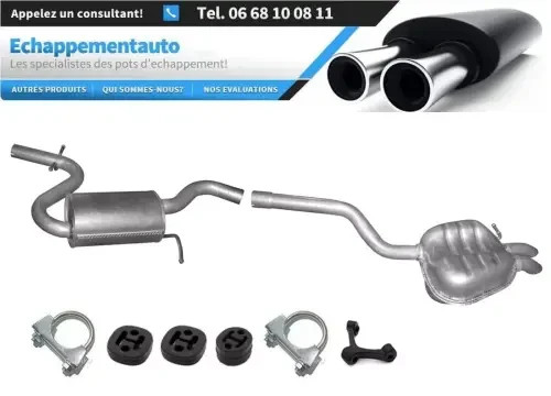 Tube central échappement Skoda Octavia 1.4 TSi 2008 2009 2010 2011 2012 2013