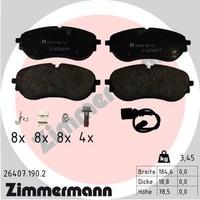 Bremsbelagsatz Scheibenbremse Zimmermann 26407.190.2 FüR Vw Id E21 E39 Buzz Bus