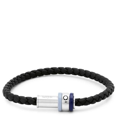 Montblanc Men's 1858 Ice Sea Blue Bracelet, Size 63