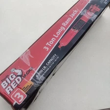 BIG RED T30306 3 Ton Red Torin Hydraulic Long Ram Jack with Single Piston Pump