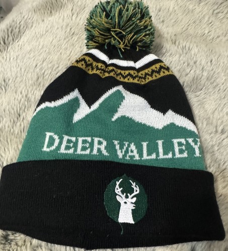 Deer Valley Knit Pom Cap  Ski Resort Park City Utah