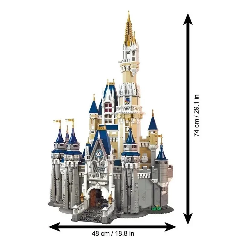 NUEVO Juego de bloques de construcción Disney Princess Castle 71040 4080 piezas con kit de luces LED RC Foto 3 de 4