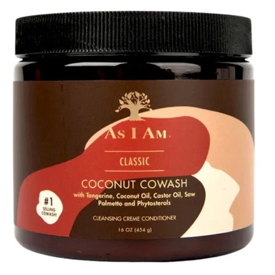 As I Am Classic Coconut CoWash Cleansing Cream für lockiges Haar, 454 g