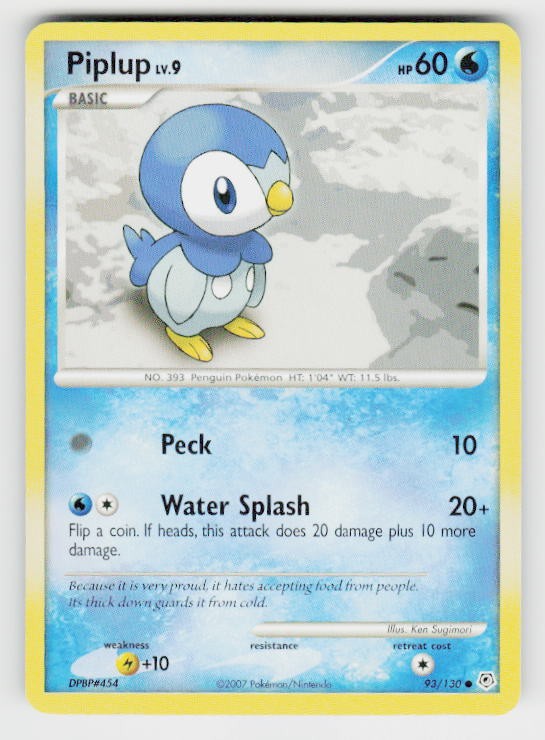 Diamond and Pearl #93/130 Piplup