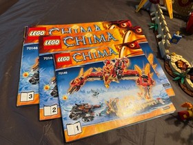 LEGO&reg; CHIMA Flying Phoenix Fire Temple #70146 100% Complete