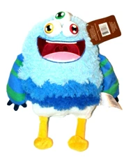 2019 Animal Adventure Montee Mongoose 3-Eyed Monster Blue Stuffed Animal Toy