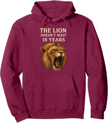 Sarcasm Humor Lion Meme The Lion Doesn't Wait Unisex Hooded Sweatshirt