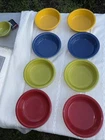 Lot 8 Fiestaware Fiesta Cerea/Soup Bowls 6 7/8" Mixed Colors
