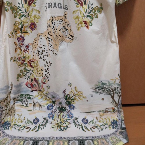 ETRO Animal Print Top/Tunic Size 42 M Cotton 100% Used Good Condition - Picture 4 of 6