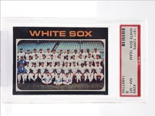 WHITE SOX TEAM 1971 TOPPS BASEBALL TEAM CARD #289 PSA 8 Q7113