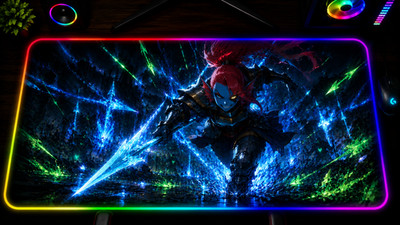 Undertale RGB XXL Gaming Mouse Pad Sans Chara Asriel Anime Desk Mat LED