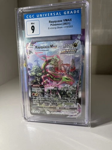 2021 Pokemon Evolving Skies Rayquaza VMAX alt art CGC 9 MINT