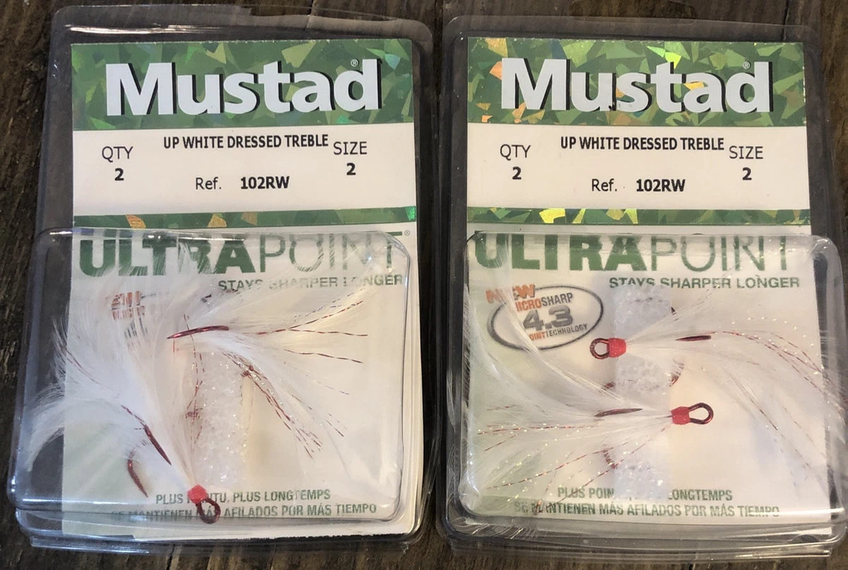 Mustad 3592BR #6 25Ct Gancio Treble In Bronzo Per Kingfish