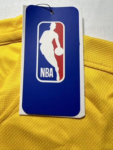 Los Angeles Lakers Nike Dri-Fit Warmup Practice Long Sleeve Yellow Shirt Large - Afbeelding 5 van 11