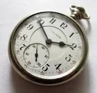 Antique Illinois Pocket Watch 16 size 17 jewels Silveroid case RUNS