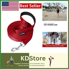 Extra Long Dog Leash 15-100ft Heavy Duty Nylon with Padded Handle for Trainin...
