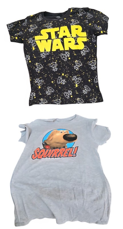 Used - Women's Size Large - Disney Parks Star Wars and Doug from Up t-shirts