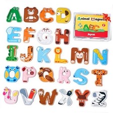 Wooden Thick Alphabet Magnets for Toddlers Fridge Large Size Cute Letters