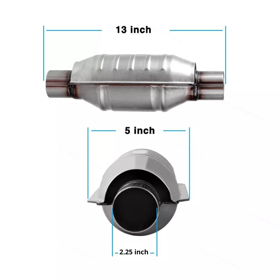 Convertidor catalítico universal apto para todos los Subaru escape de 2,25" aprobado por la EPA Foto 2 de 4
