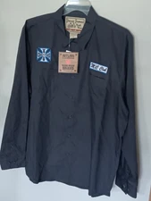 Vintage West Coast Choppers Work Wear Jesse James Shirt Size Xl New With Tags 