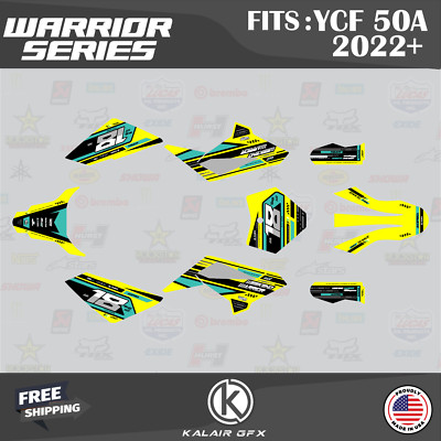 Graphics Kit for YCF50A (2022+) YCF 50A Warrior Series - Yellow