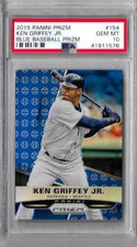 2015 Panini Prizm Ken Griffey Jr. Blue Baseball Prizm PSA 10