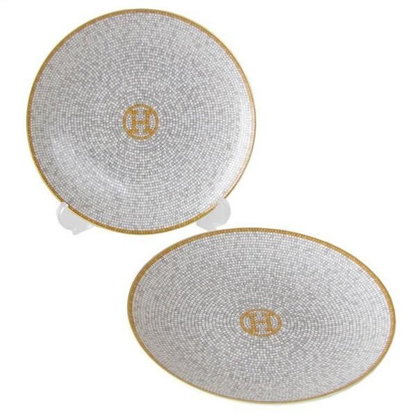 Lot 2 assiettes à dessert Hermès - Arts de la table