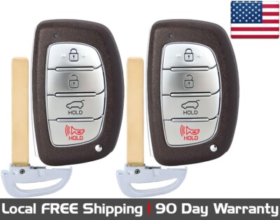 2x New Replacement Proximity Key Fob Remote For Hyundai Ioniq .Read Description