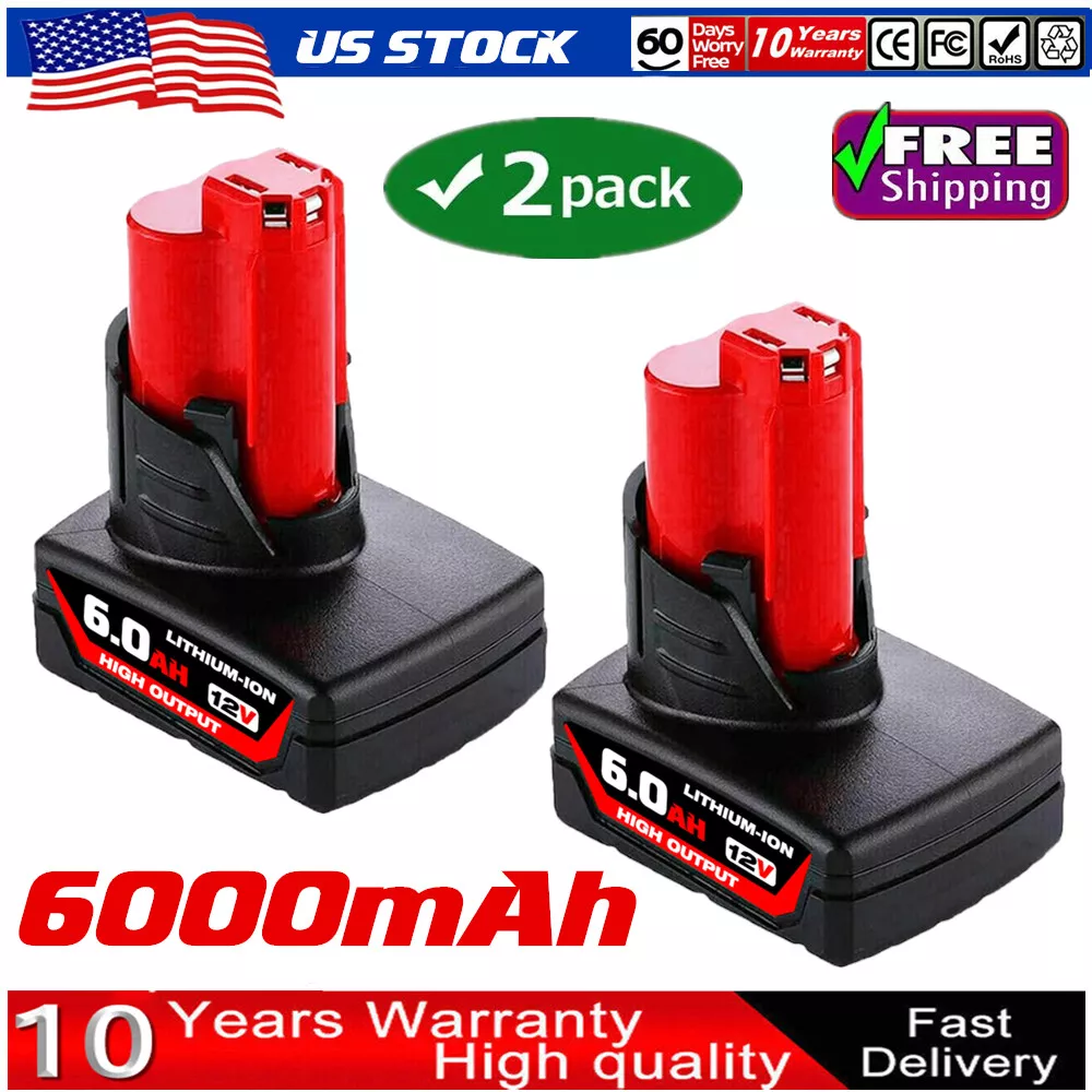 Milwaukee 12 volt 6.0 battery new arrivals