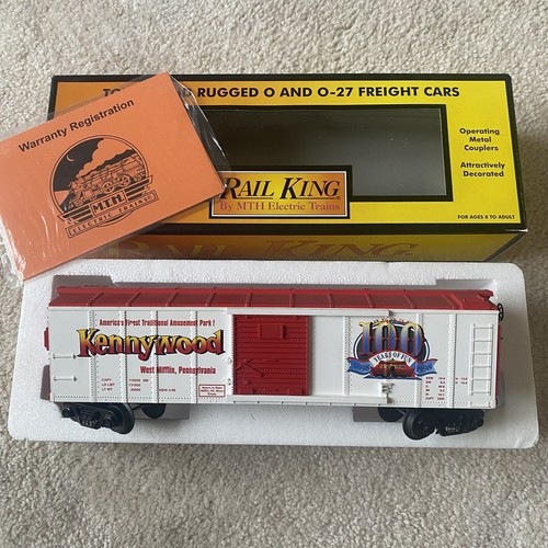MTH RailKing 30-74052 Kennywood Park Box Car Freight Train O Gauge in Box - Picture 2 of 13