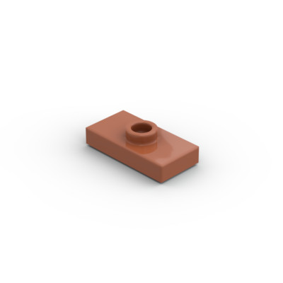 Lego 10x Fliese Konverter 1x2 plate tile stud 15573 dunkelorange dark orange