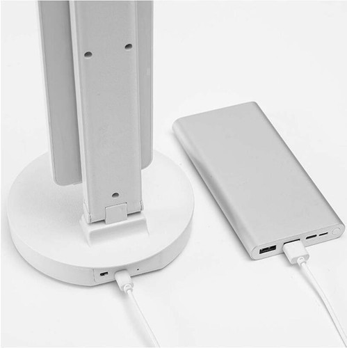 Schreibtischlampe LED Doppelkopf Tischlampe Leselampe Büroleuchte Dimmbar USB - Bild 15 von 16