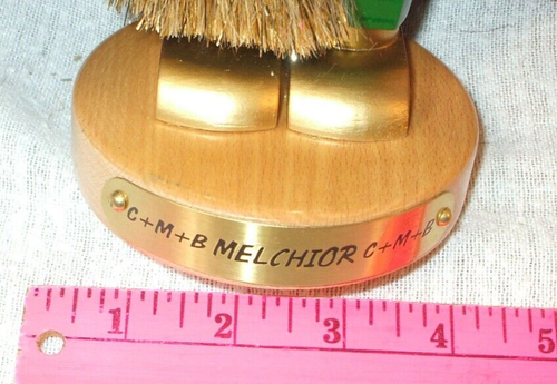 Vintage Steinbach Nussknacker 3. Wiseman Chubby Melchoir signiert 11" mit OVP S 1862 - Bild 9 von 16