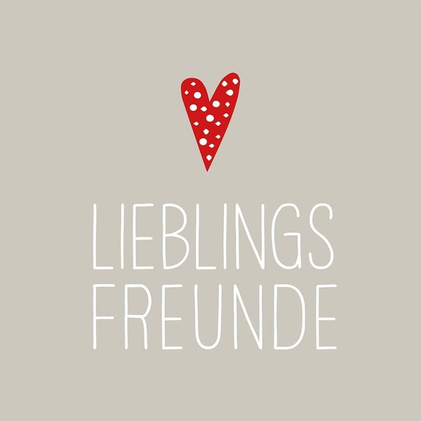 Ppd - Servietten - Lieblingsfreunde - 33 X 33 Cm - 20 Stk-image