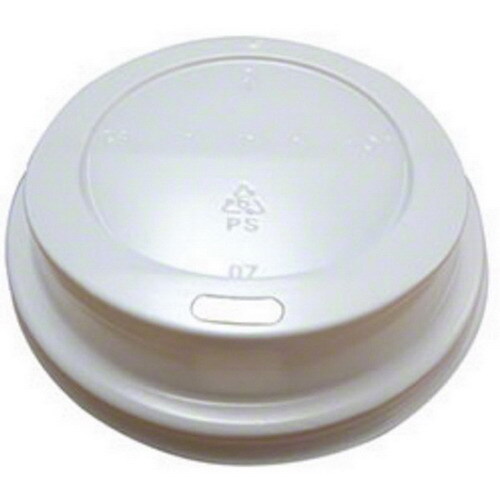 Crystal Ware Sip Through Dome Cup Lid White | 1000/Case - Picture 1 of 1