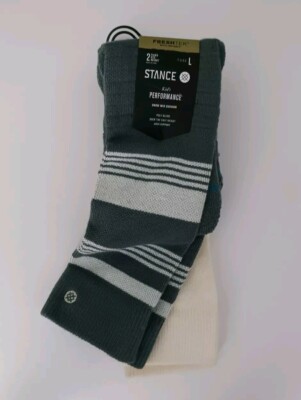 Brand New Stance Performance Snow Mid Set Of 2 Socks Size  3 - 5 . 5 Large Youth