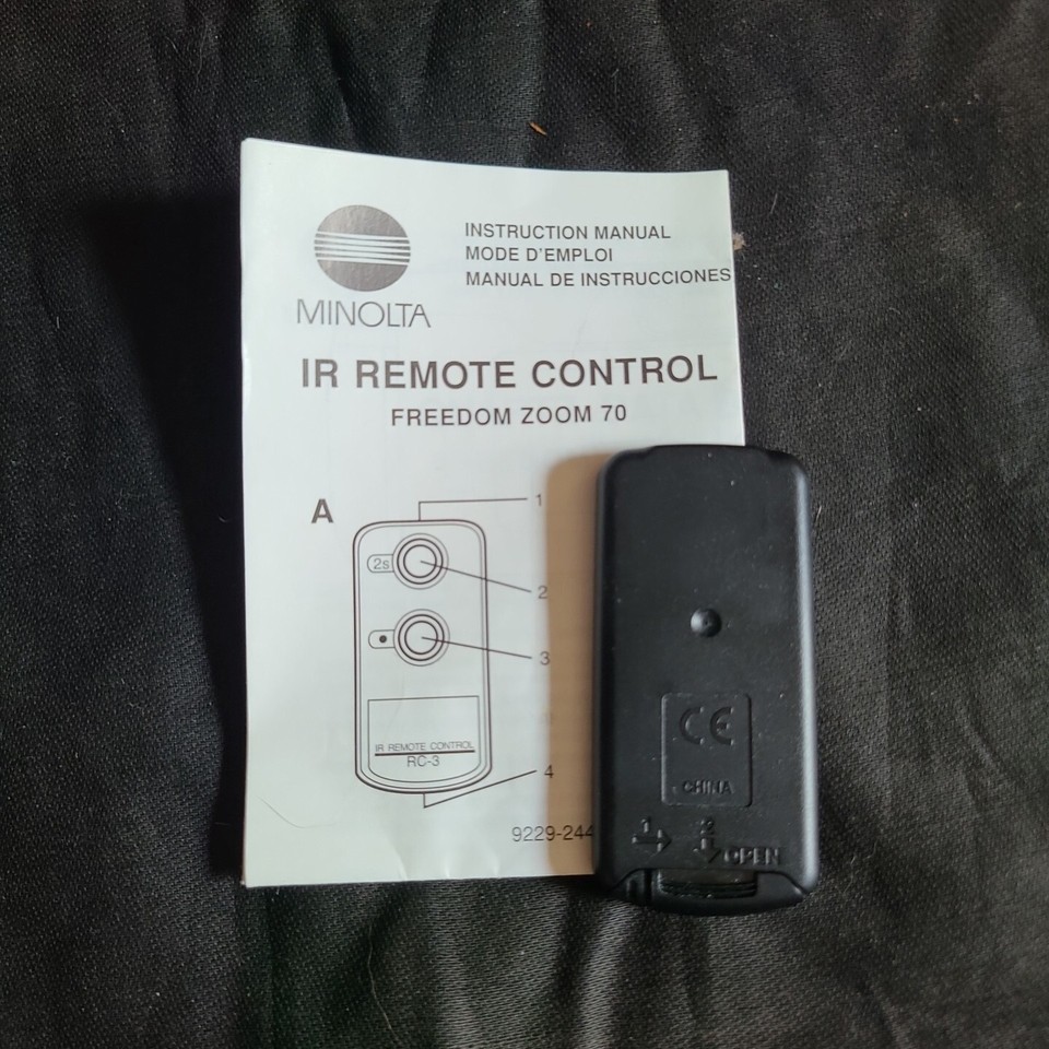 Minolta RC-3 IR REMOTE CONTROL from Minolta Freedom Zoom Explorer | eBay