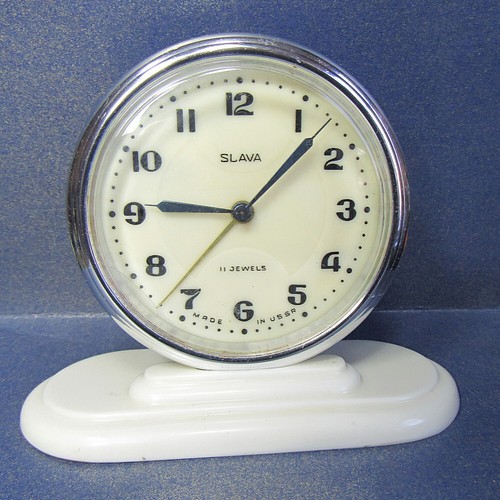 Soviet Vintage Slava Alarm Clock USSR 1960's~Perfect Condition #9225 - Picture 2 of 9