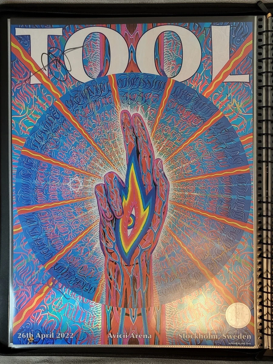 Tool Band Poster Print - Stockholm 04 26 2022 FULL BAND Signed/Autographed!  💎