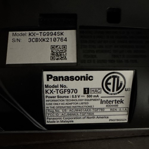 Panasonic KXTG994SK KX-TGF970 KX-TGFA97 telefono cordless e base - Foto 4 di 5