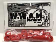 DRUM WASHERS 40 RED Tension Rod Made USA-THICK DURABLE Tom Snare Bass Gasket Rim