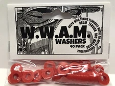 DRUM WASHERS 40 RED Tension Rod Made USA-THICK DURABLE Tom Snare Bass Gasket Rim