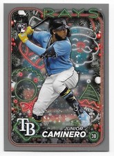2024 Topps Holiday JUNIOR CAMINERO Mega Box Rookie SILVER GLITTER #H25