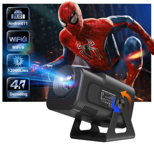 5G Smart LED Mini Projector Bluetooth WiFi Projector Home Theater Android & IOS - Picture 26 of 37