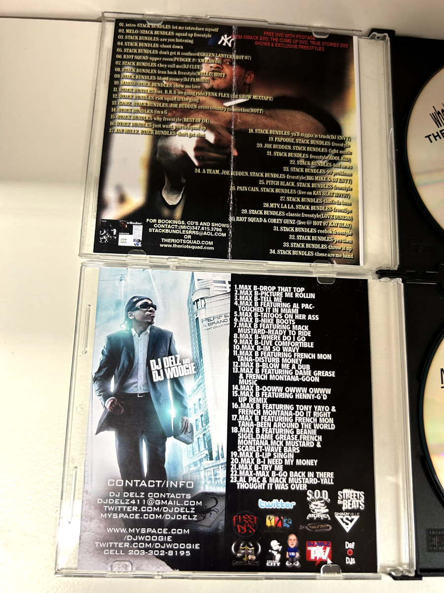 2x Stack Bundles Max B Mixtapes NYC Promo Mix CD Lot RARE! DJ Delz