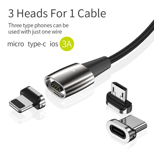WSKEN X1 Pro Magnetic Type-c Micro Charge Cable For Samsung Android Phone Device - Picture 3 of 22